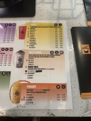 Menu photo 5 Kung Fu Tea Cleveland, OH