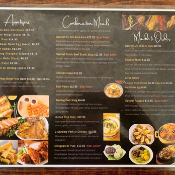 Filipiniana - Menu - Filipino Near Me - Elmhurst, New York