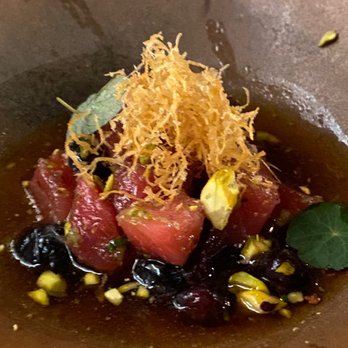 Uchiko Houston - Blueberry salad dish - Sushi Bars Near Me - Houston, Texas Uchiko Houston - Blueberry salad dish - Sushi Bars Near Me - Houston, Texas