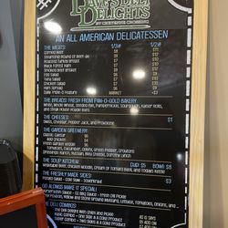 Daves Deli Delights - Menu