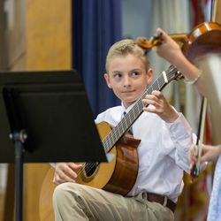 Charleston Academy of Music - Focus during the performance. Piccolo Spoleto Student Concert