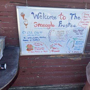 Graeagle Mountain Frostee - Menu- note open days! - Burgers Near Me - Graeagle, California