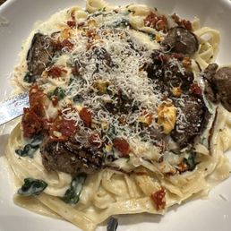 Steak Gorgonzola pasta