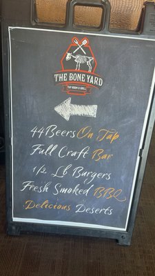 Menu photo 1 The Bone Yard Bar & Grill Big Bear Lake, CA