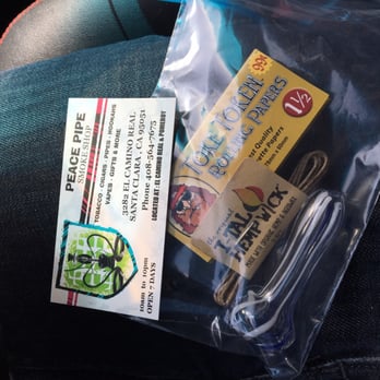 Peace Pipe Smoke Shop - ziploc bag he gave me with my purchase! - Tobacco Shops Near Me - Santa Clara, California