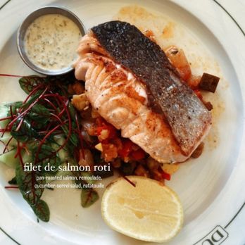 Bistro Du Jour - filet de salmon roti - French Near Me - Washington, DC, District of Columbia Bistro Du Jour - filet de salmon roti - French Near Me - Washington, DC, District of Columbia