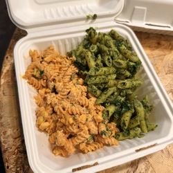 Boots Bakery & Lounge - Pesto pasta and chipotle corn sooo bussss