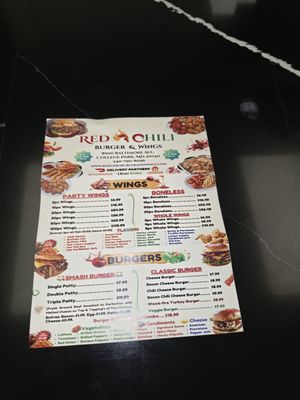 Menu photo 1 Red Chill Burger & Wings College Park, MD