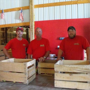 Niblett's Apple Shed - three men in red shirts - Fruits & Veggies Near Me - Chippewa Falls, Wisconsin Niblett's Apple Shed - three men in red shirts - Fruits & Veggies Near Me - Chippewa Falls, Wisconsin