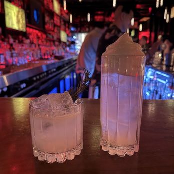 The Keefer Bar - Rosemary Gimlet (Left) & Overnight Crush (Right) - Lounges Near Me - Vancouver, British Columbia