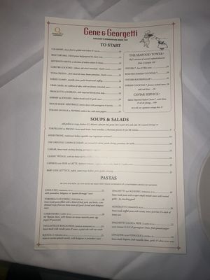 Menu photo 2 Gene & Georgetti Chicago, IL Menu photo 2 Gene & Georgetti Chicago, IL