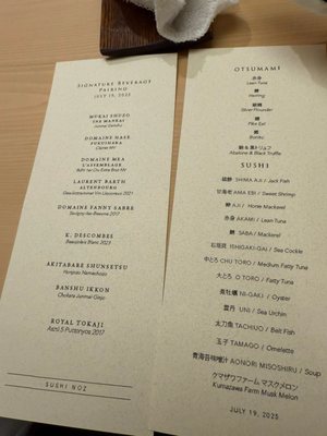 Menu photo 1 Sushi Noz New York, NY Menu photo 1 Sushi Noz New York, NY