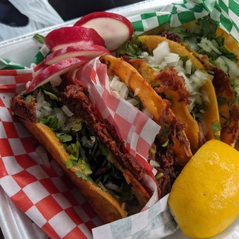 El Cora Birria - Left - Birria Taco Dorado (Chivo - Goat), Right - Birria Tacos Dorados (Res - Beef) - Tacos Near Me - Sacramento, California