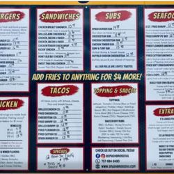 Menu as of 6/2026