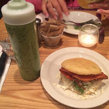 Valencia Cocina - Lu arepa with the out of this world green sauce. - Latin American Near Me - Norwalk, Connecticut Valencia Cocina - Lu arepa with the out of this world green sauce. - Latin American Near Me - Norwalk, Connecticut