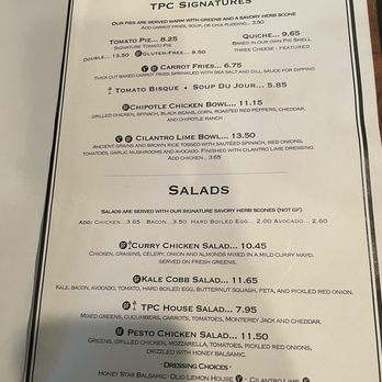 Tomato Pie Cafe - lunch menu 2025 - Salad Near Me - Lititz, Pennsylvania