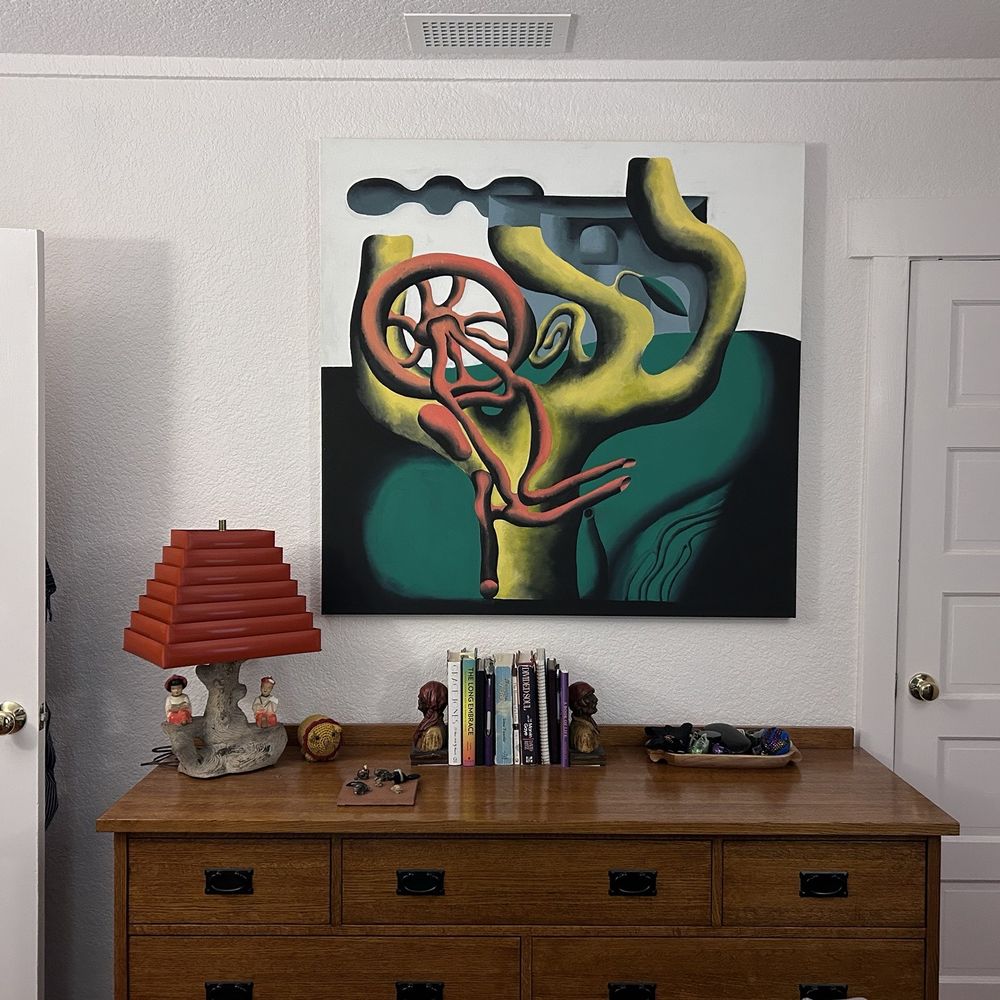 Painting I had stretched and delivered.