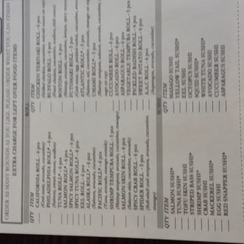 Umami Sushi - All you can east Lunch Menu - Sushi Bars Near Me - Chicago, Illinois