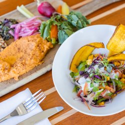 Dockside 1953 - Sumac Hummus and Olive Tapenade + Sea Bass and Shrimp Ceviche