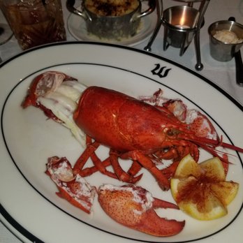 Weber's Restaurant - Maine lobster was plated nicely but the tail was over cooked and tough. - Seafood Near Me - Ann Arbor, Michigan Weber's Restaurant - Maine lobster was plated nicely but the tail was over cooked and tough. - Seafood Near Me - Ann Arbor, Michigan