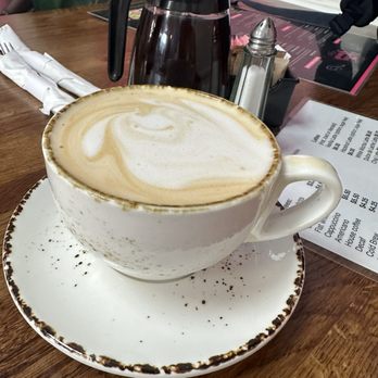 Madres Brunch - Mocha latte with oat milk - Breakfast & Brunch Near Me - Whittier, California Madres Brunch - Mocha latte with oat milk - Breakfast & Brunch Near Me - Whittier, California