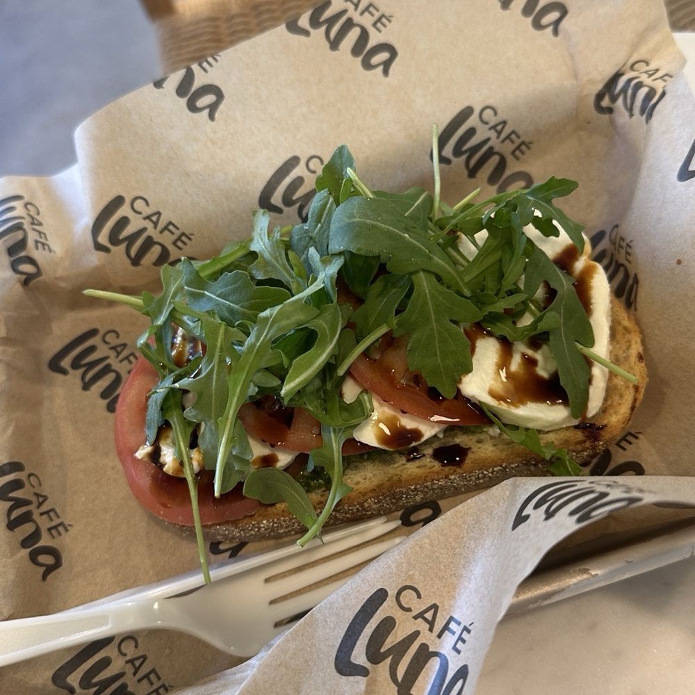 Cafe Luna - Caprese toast - Cafes Near Me - Scarborough, Maine Cafe Luna - Caprese toast - Cafes Near Me - Scarborough, Maine