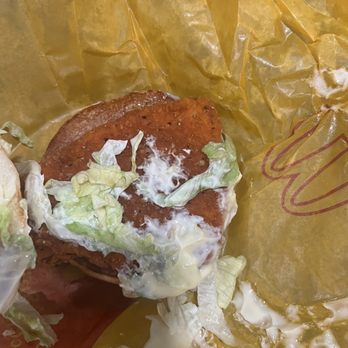 McDonald's - a hamburger with lettuce and cheese - Fast Food Near Me - Patterson, California