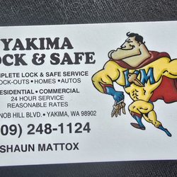 Yakima Lock & Safe - Yakima Lock & Safe business card.