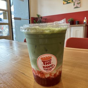The Hanoi Corner - iced strawberry matcha latte with oat milk - Vietnamese Near Me - Vancouver, British Columbia The Hanoi Corner - iced strawberry matcha latte with oat milk - Vietnamese Near Me - Vancouver, British Columbia
