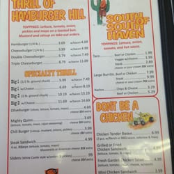 The 50’s - Menu page 1