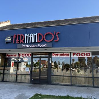 Fernando's - Very big clear sign right when you pull into the shopping center - Peruvian Near Me - Downey, California