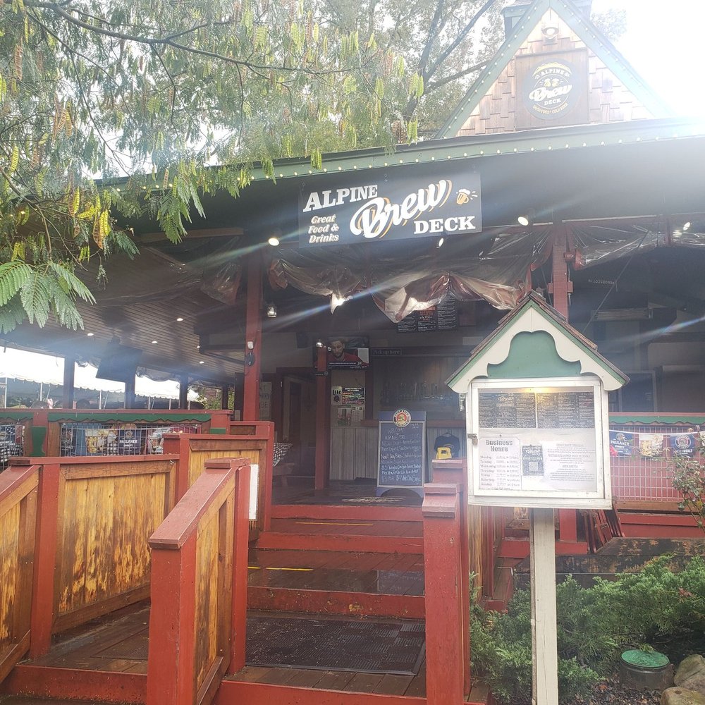 Alpine Brew Deck - Entrance - Sports Bars Near Me - Helen, Georgia