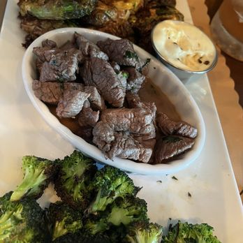 Bone and Broth - veggies with steak tips. Tasty! - Gastropubs Near Me - Asheville, North Carolina