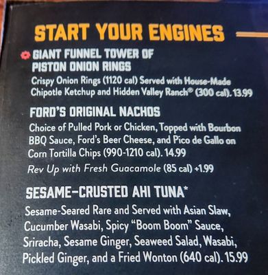 Menu photo 3 Ford's Garage Dearborn Dearborn, MI