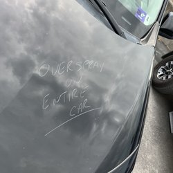 Big K's Towing Service and Body Shop - Overspray on ENTIRE car