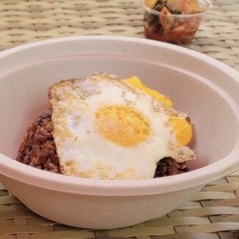Sunhee's Farm and Kitchen - Kimchi Fried Rice with cooked egg - Korean Near Me - Troy, New York Sunhee's Farm and Kitchen - Kimchi Fried Rice with cooked egg - Korean Near Me - Troy, New York
