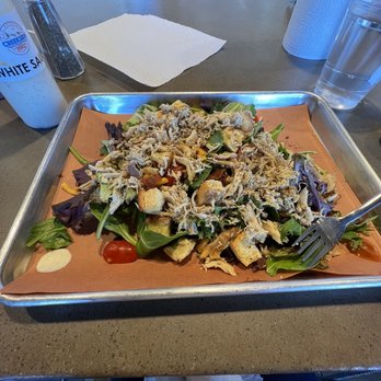 Creekside BBQ - Pulled chicken salad with vinaigrette dressing - Barbeque Near Me - Pelham, Alabama Creekside BBQ - Pulled chicken salad with vinaigrette dressing - Barbeque Near Me - Pelham, Alabama