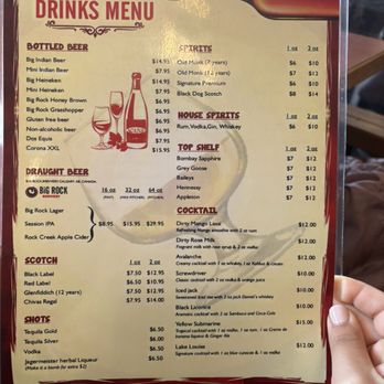 Indian Curry House - Menu 05/24 - Indian Near Me - Banff, Alberta
