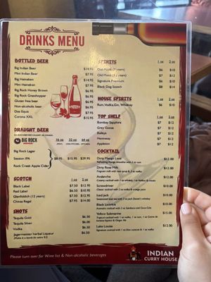 Menu photo 6 Indian Curry House Banff, AB