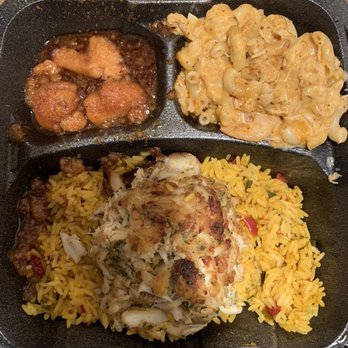 Lulu's Express - Crab Cake platter w/yams and seafood Mac-n-cheese - Chicken Wings Near Me - Charlotte, North Carolina Lulu's Express - Crab Cake platter w/yams and seafood Mac-n-cheese - Chicken Wings Near Me - Charlotte, North Carolina