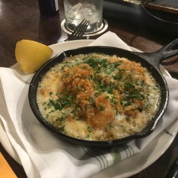 Riel - Scallops with Carolina gold rice grits, brown butter breadcrumbs, gruyere cheese, and charred lemon - New American Near Me - Houston, Texas Riel - Scallops with Carolina gold rice grits, brown butter breadcrumbs, gruyere cheese, and charred lemon - New American Near Me - Houston, Texas