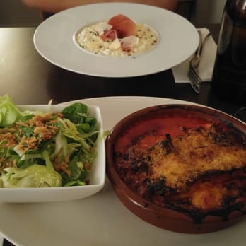 Le Murano - Risotto parmesan et lasagne aubergine juste parfait !!! - Italian Near Me - Bordeaux, 33