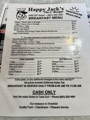 Menu photo 3 Happy Jacks Hamburger & Pie Shop Bakersfield, CA Menu photo 3 Happy Jacks Hamburger & Pie Shop Bakersfield, CA