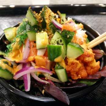 Ahipoki - Poke salad...$7.99 for a regular. Not stingy with their fish! - Seafood Near Me - Temple City, California