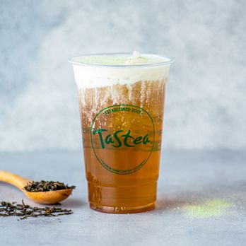 Tastea - Sea Foam Jasmine: Green tea with our sea cream - Bubble Tea Near Me - Garden Grove, California