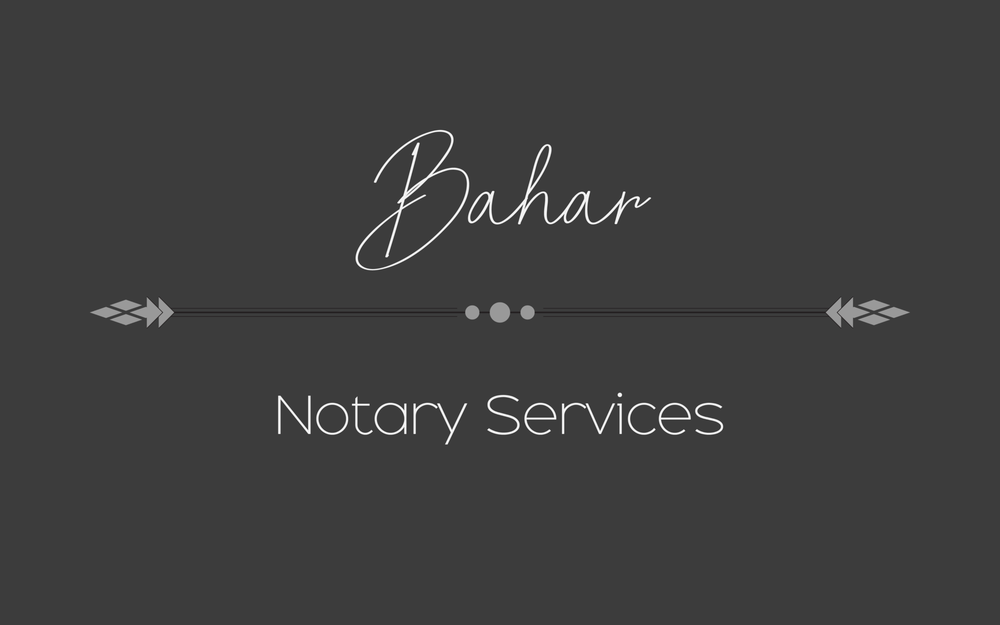 BAHAR NOTARY SERVICES Updated August 2024 17 Reviews Rancho