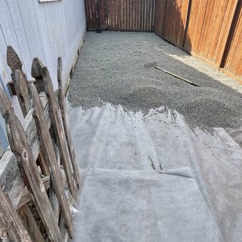 Elite Concrete - After: Dog run using pea gravel - Masonry/Concrete Near Me - Lakewood, Washington