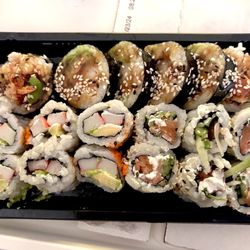 Bamboo - Sushi combo in to go tray.