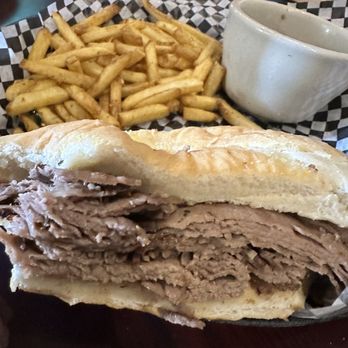 The Brick Saloon - French dip for my hungry man - Bars Near Me - Roslyn, Washington