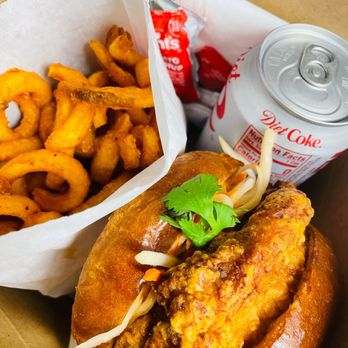 Southside Station - Fried chicken sandwich with fries best in town! - Sandwiches Near Me - Berkeley, California Southside Station - Fried chicken sandwich with fries best in town! - Sandwiches Near Me - Berkeley, California